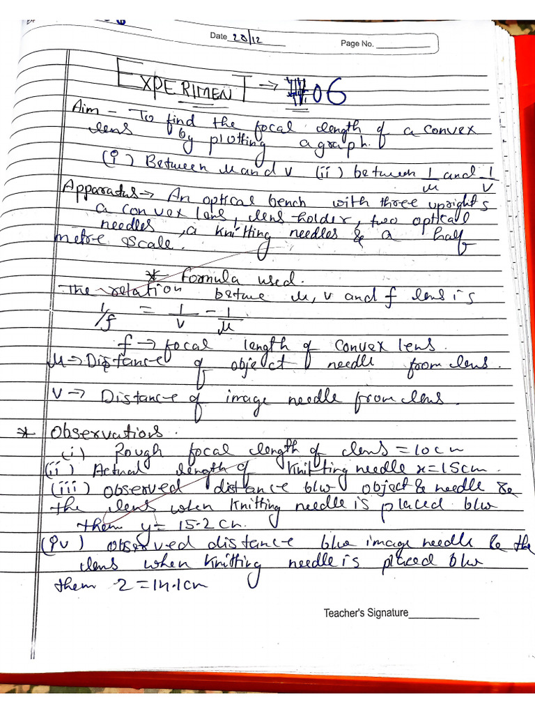 Physics Experiment 6-8 | PDF