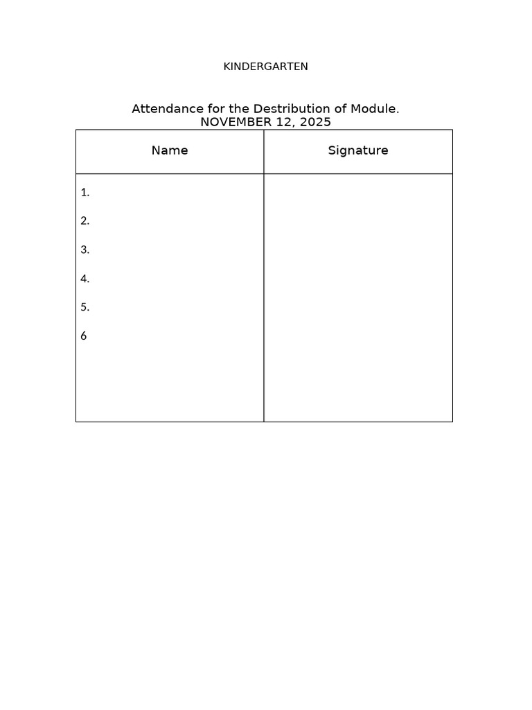 Kindergarten | PDF