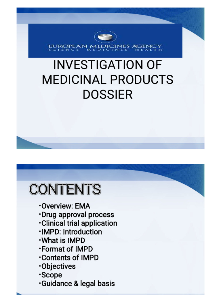 impd | PDF | Clinical Trial | Pharmaceutical Formulation