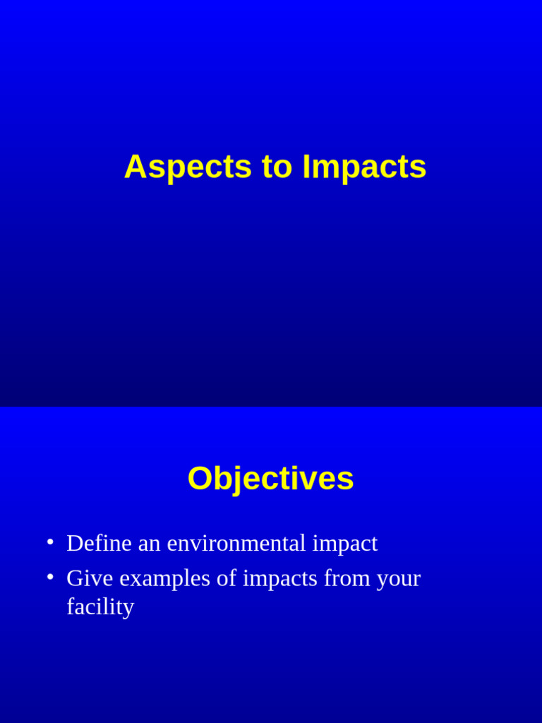 Understanding Environmental Impacts | PDF