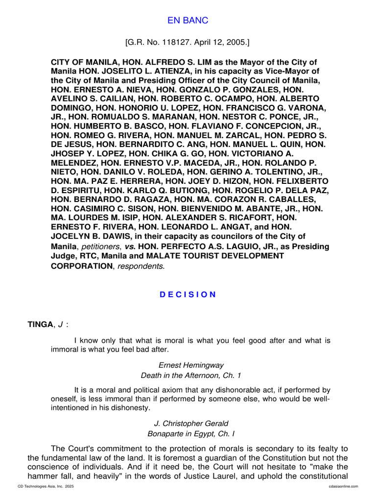 Manila Ordinance 7783 Legal Challenge | PDF | Due Process | Substantive ...