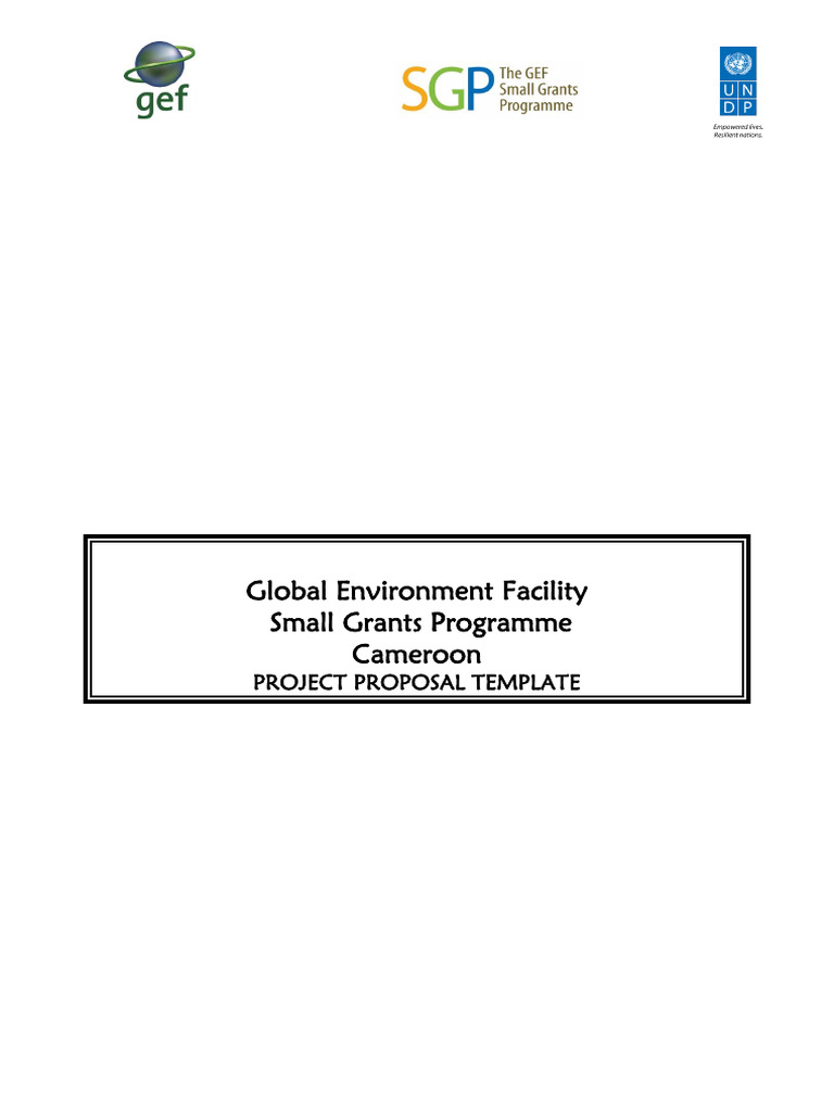 GEF Small Grant | PDF | Sustainability | Natural Environment