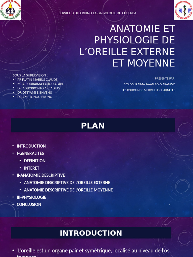 Anatomie et physiologie de l'oreille | PDF | Oreille | Système auditif