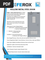 Ceco Steel Door Frame Specifications | PDF
