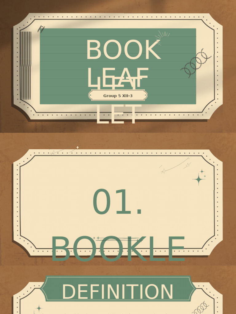 Booklet and Leaflet Overview Guide | PDF | Books