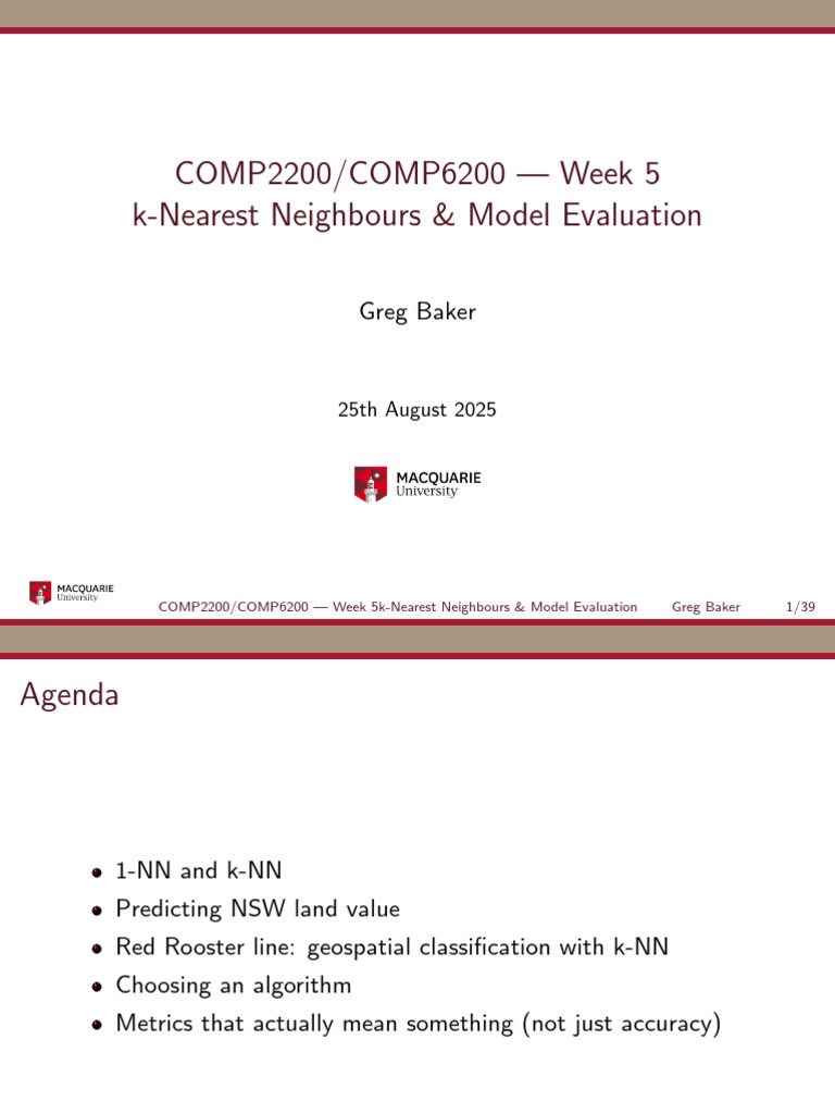 week5 | PDF | Receiver Operating Characteristic | Cross Validation ...