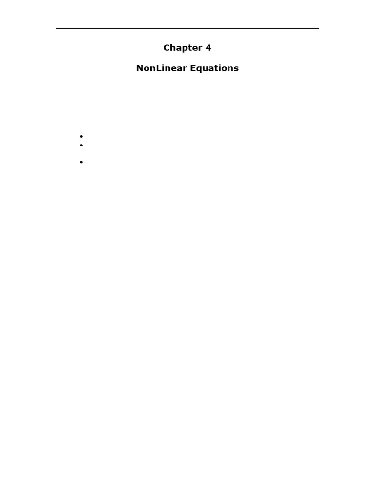 Nonlinear Equations: Root-Finding Methods | PDF | Mathematical Analysis ...