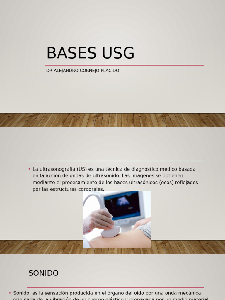 Bases USG | PDF | Ultrasonido | Sonido