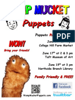 Wump Mucket Puppets June 2012 Poster