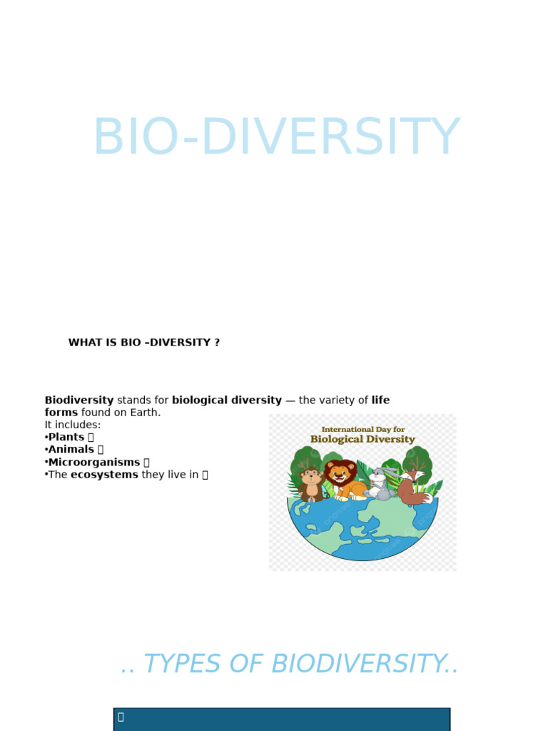 Bio Diversity | PDF