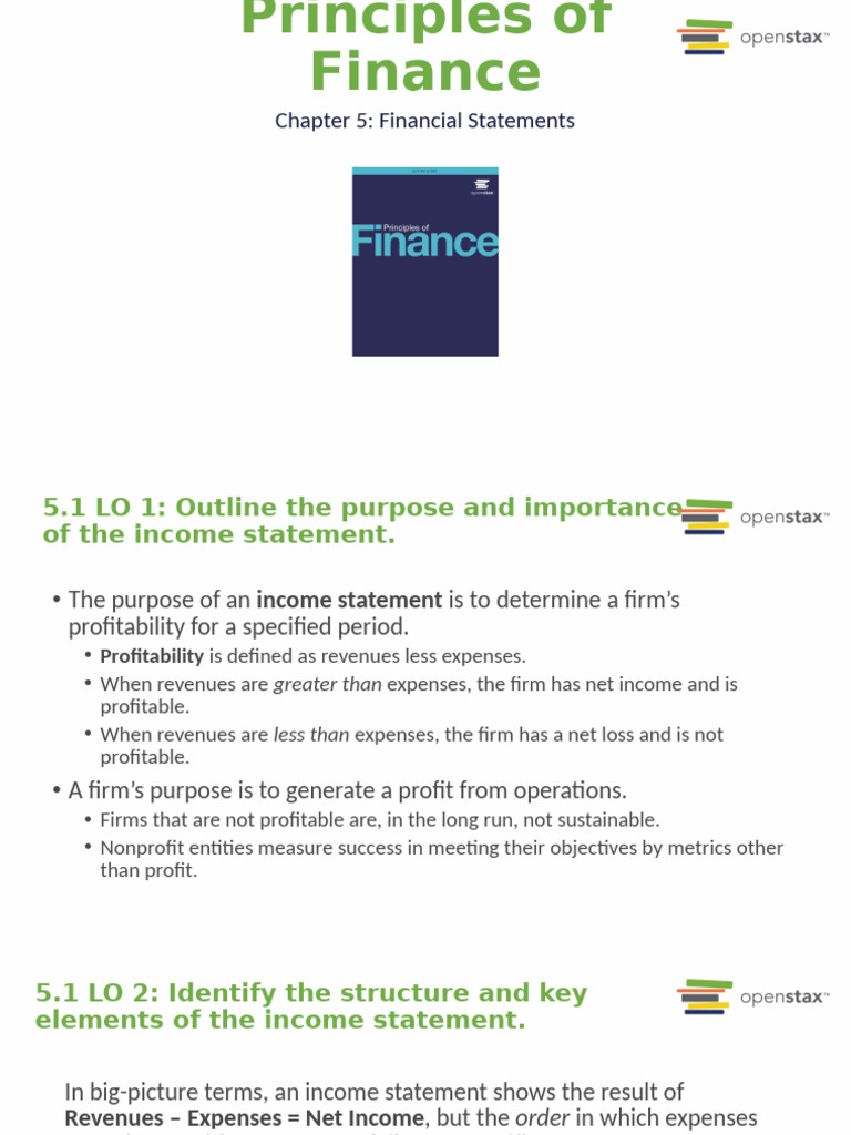 Understanding Financial Statements Basics | PDF | Equity (Finance ...