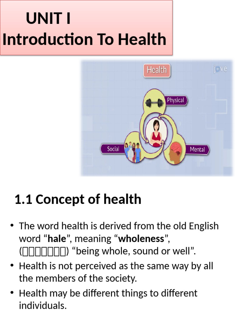 Understanding Health Concepts and Determinants | PDF | Public Health ...