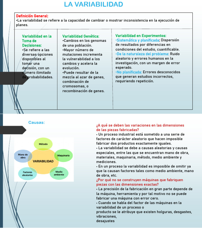 Variabilidad: Decisiones, Genética y Experimentos | PDF