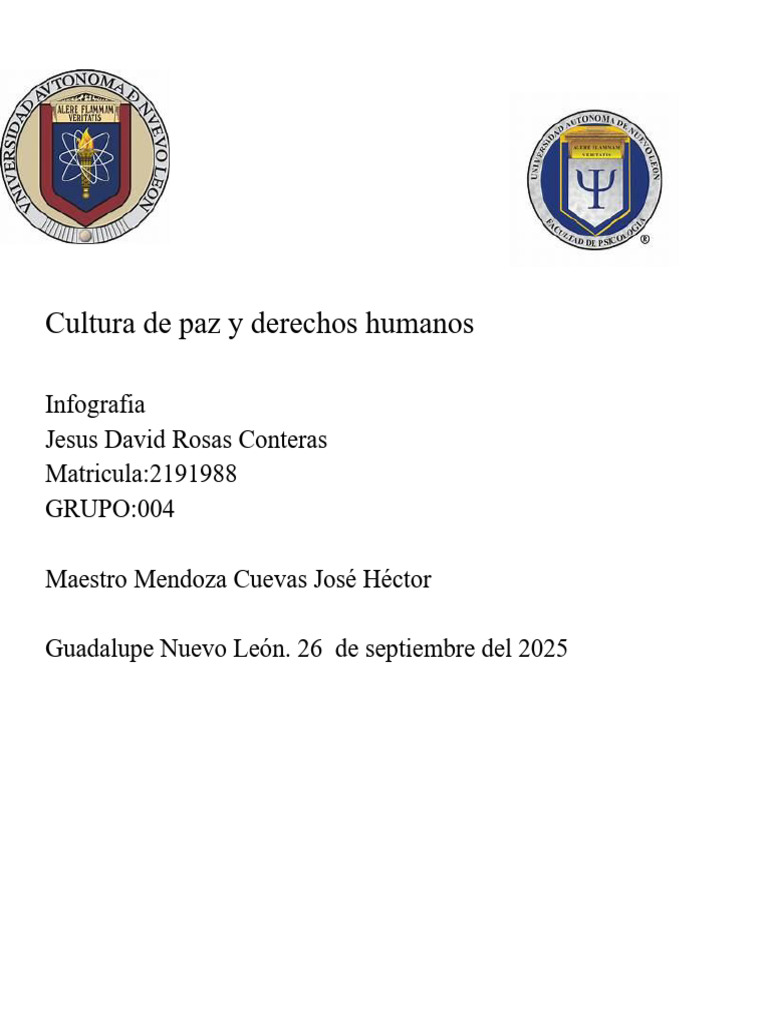 Cultura de Paz y Derechos Humanos | PDF