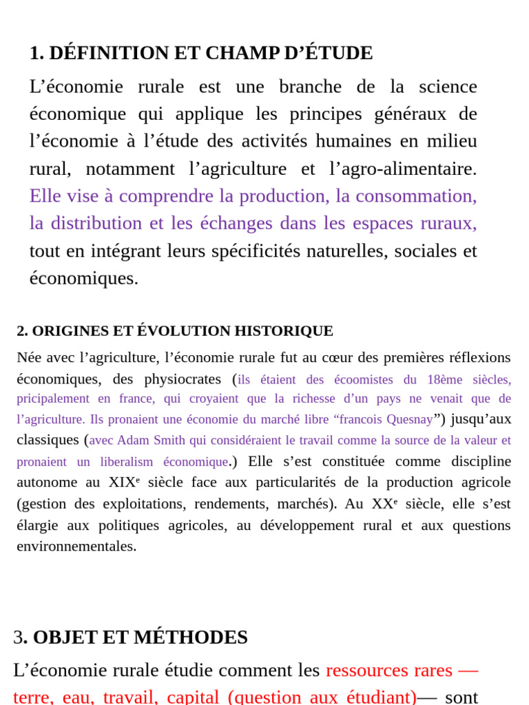 Économie rurale : définition et enjeux | PDF | Économie | Agriculture