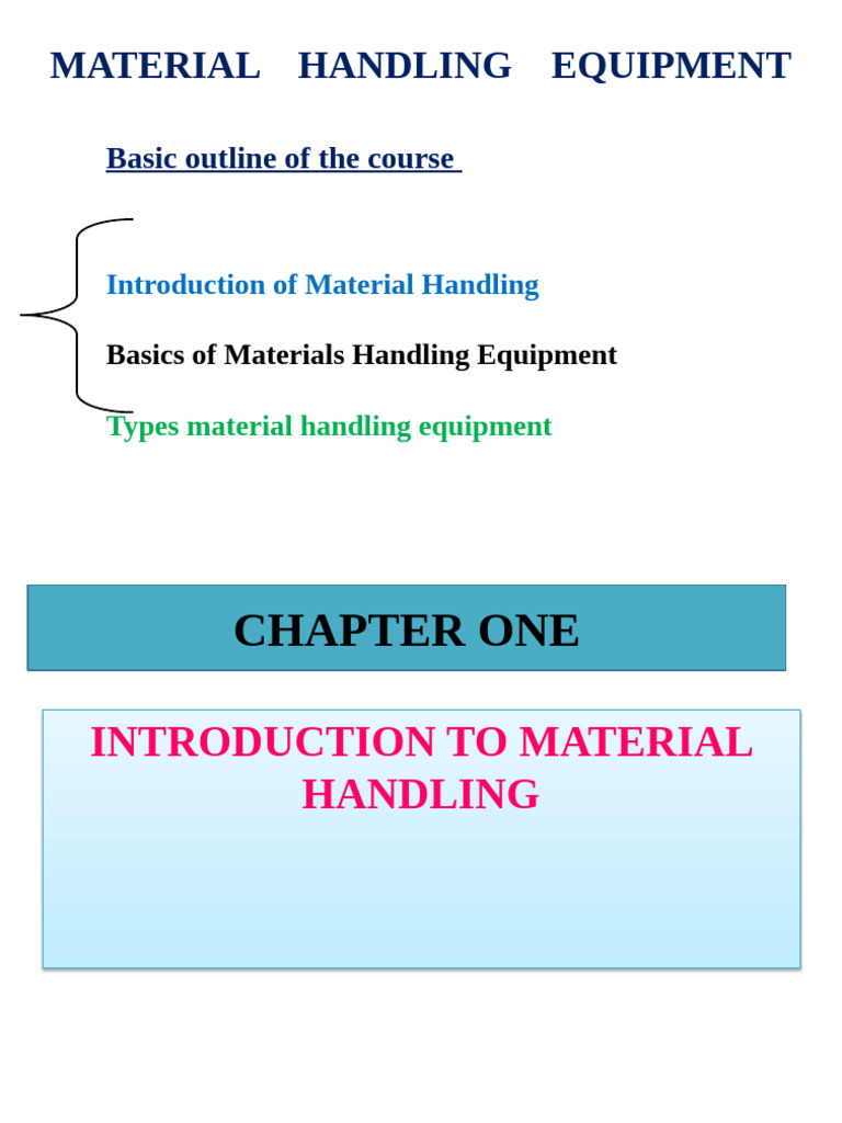 Material Handling Equipment Overview | PDF | Crane (Machine) | Wire