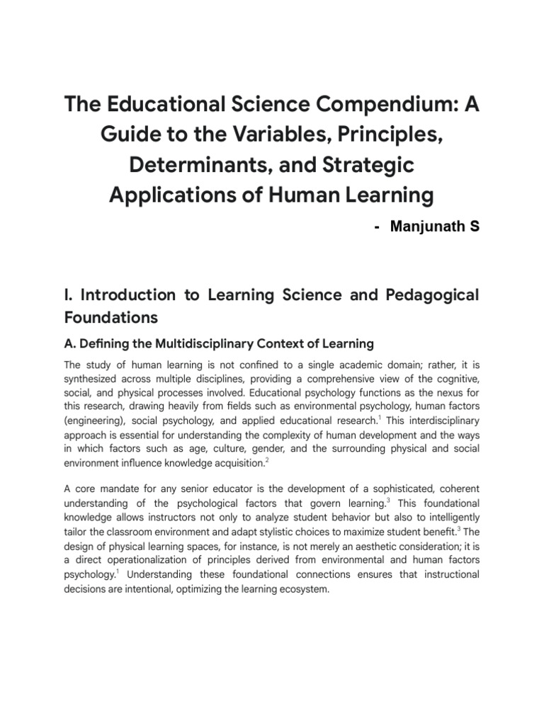 Human Learning: Principles & Strategies | PDF | Constructivism ...