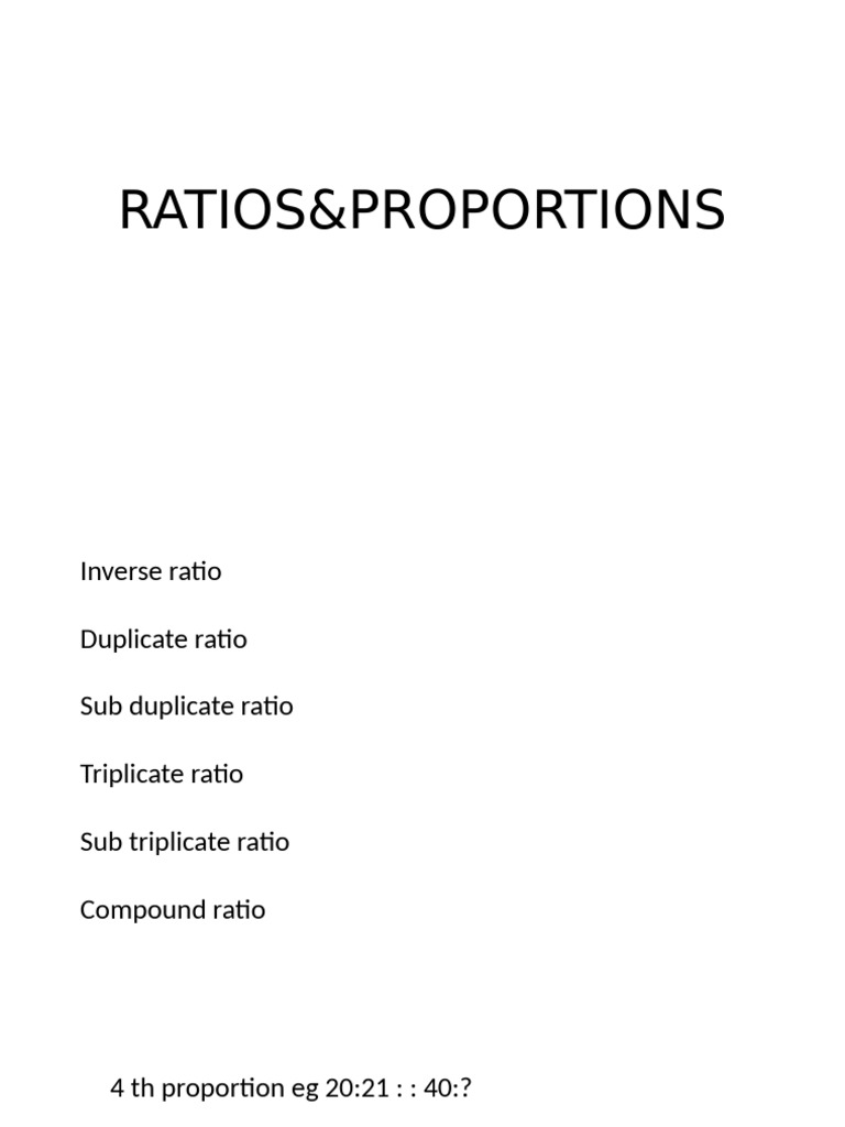 5 Ratios&Proportions Pyq Models | PDF