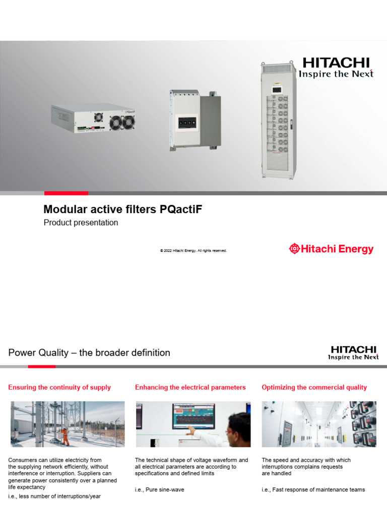 Modular Active Filters PQactiF Overview | PDF | Physical Quantities ...