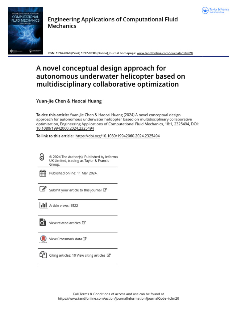A Novel Conceptual Design Approach For Autonomous Underwater Helicopter ...