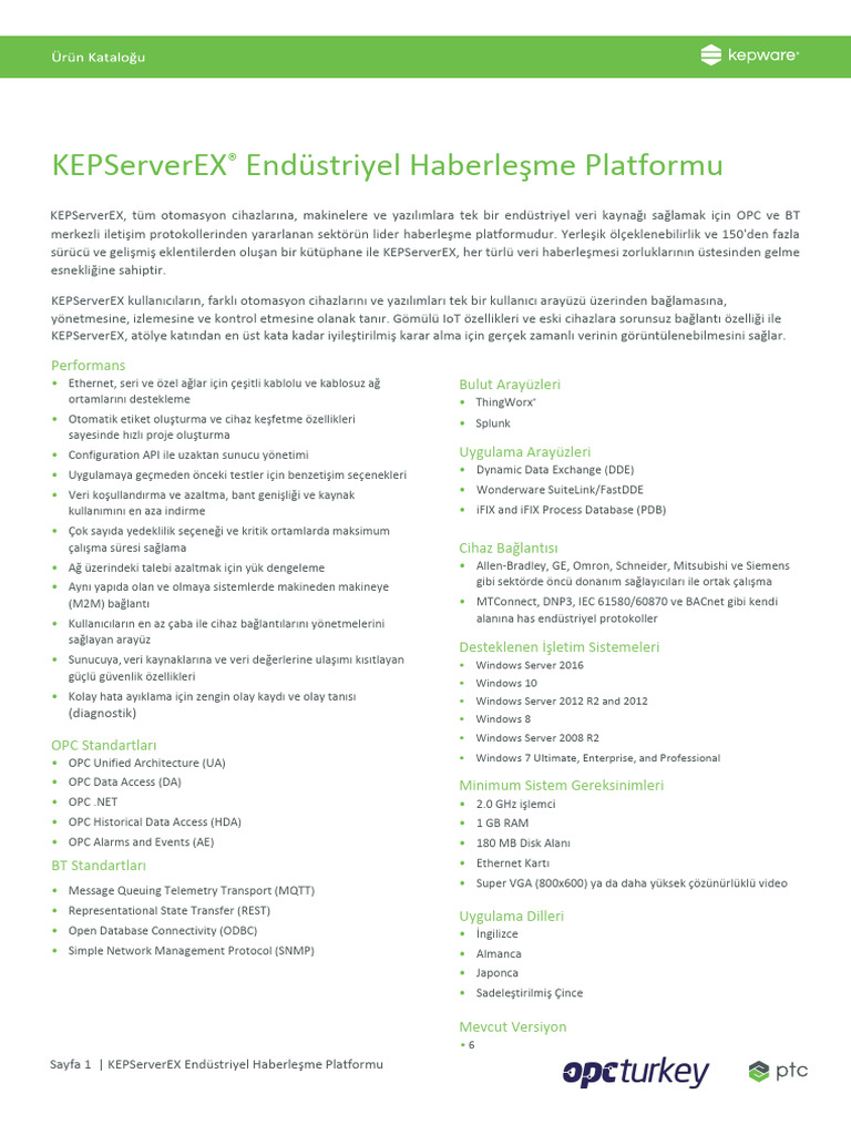 KEPServerEX Katalog TR | PDF