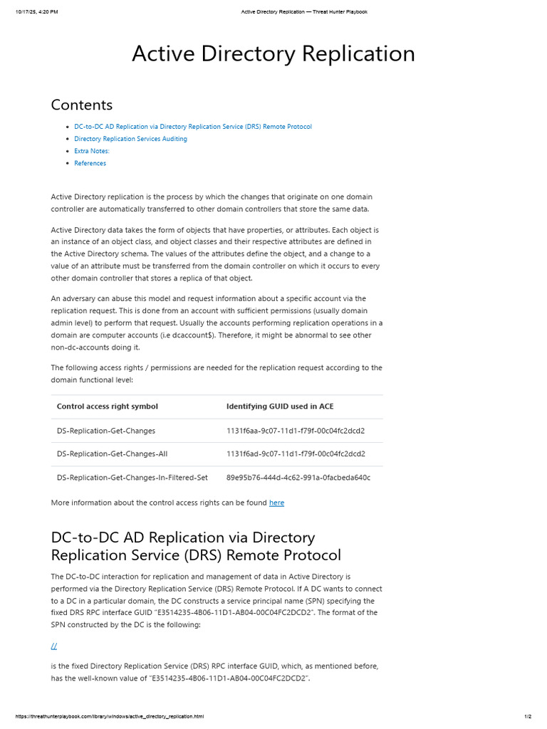 Active Directory Replication Overview | PDF | Active Directory ...