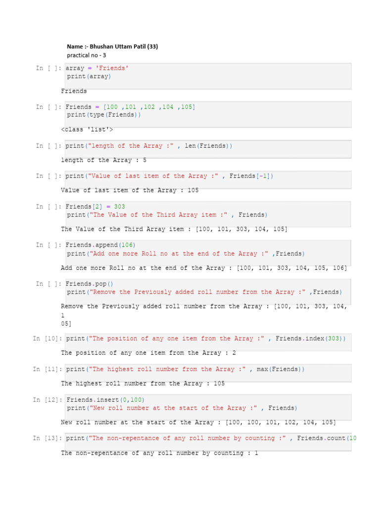 Practical 3 | PDF