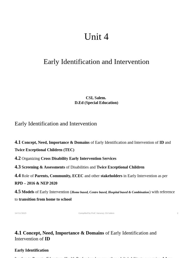 Unit 4 Presentation Material v0.1 | PDF | Intellectual Giftedness ...