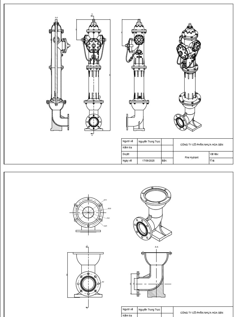 (17.09.25) Fire Hydrant Drawing | PDF