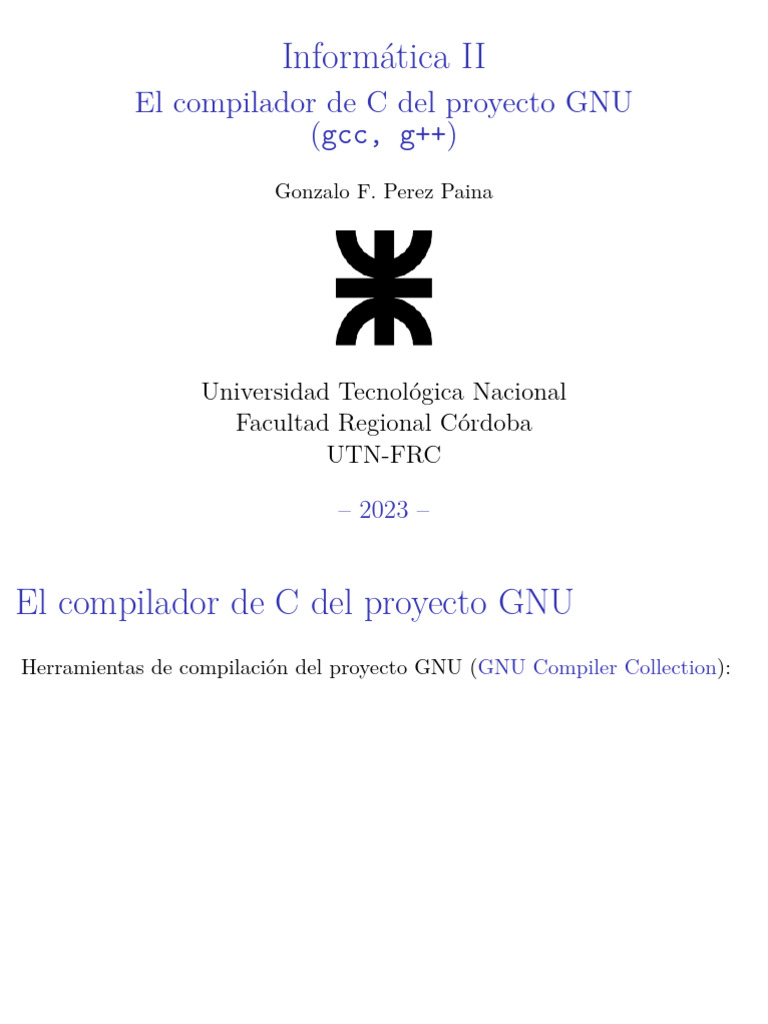 Compilador C GNU: Funciones y Ejemplos | PDF | C (lenguaje de ...