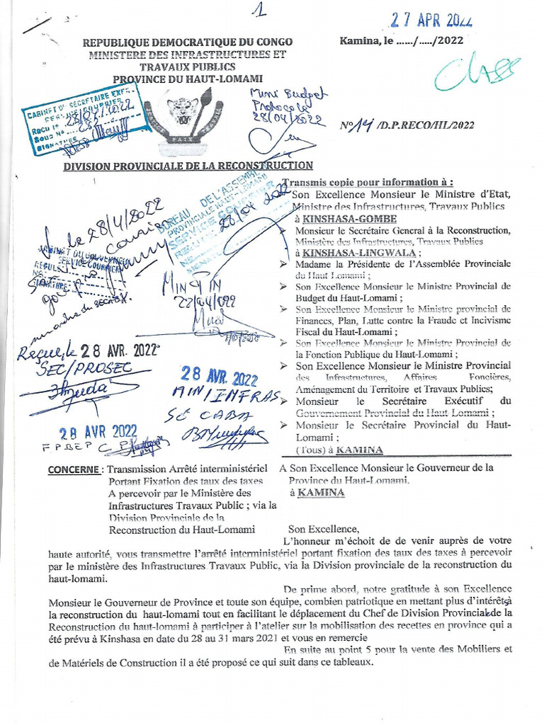 Dossier Arrete Div Prov Reco | PDF