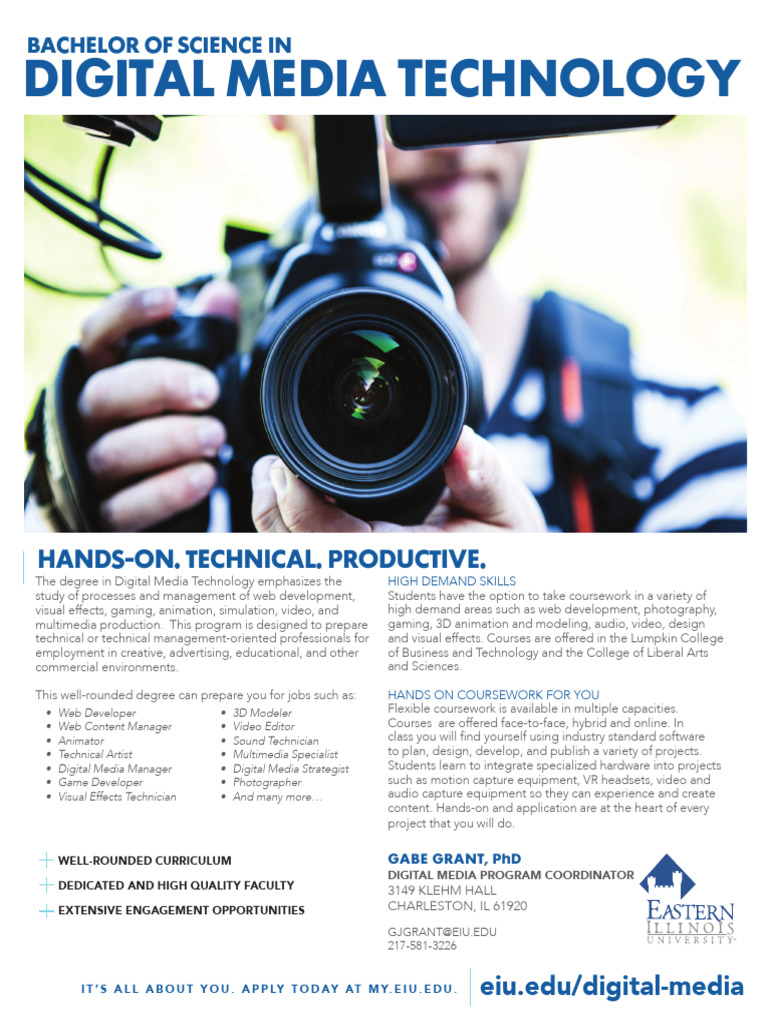 Digital Media Technology Degree Overview | PDF | Multimedia | 3 D ...