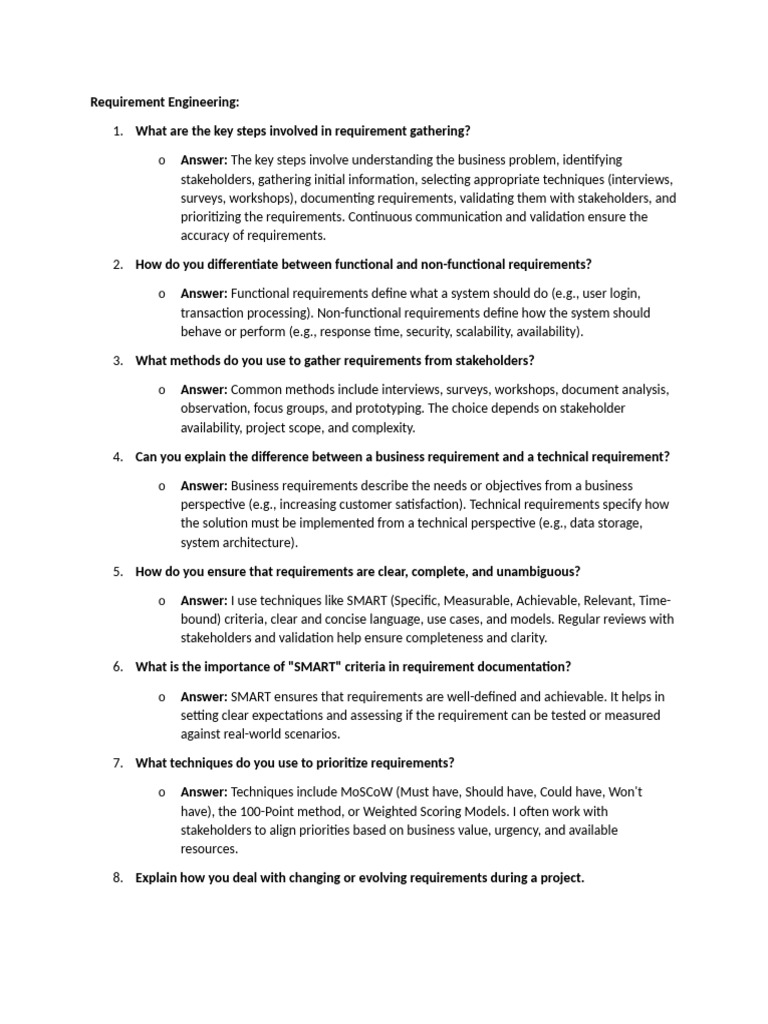 Requirement Engineering and SDLC Insights | PDF | Software Development ...