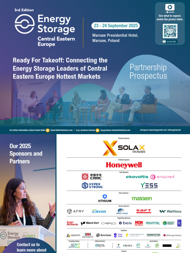 Energy Storage Summit Central Eastern Europe 2025 - Partnership ...