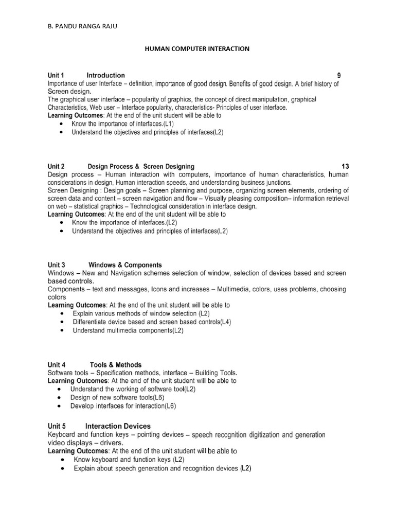 Human Computer Interaction | PDF | Menu (Computing) | Conceptual Model