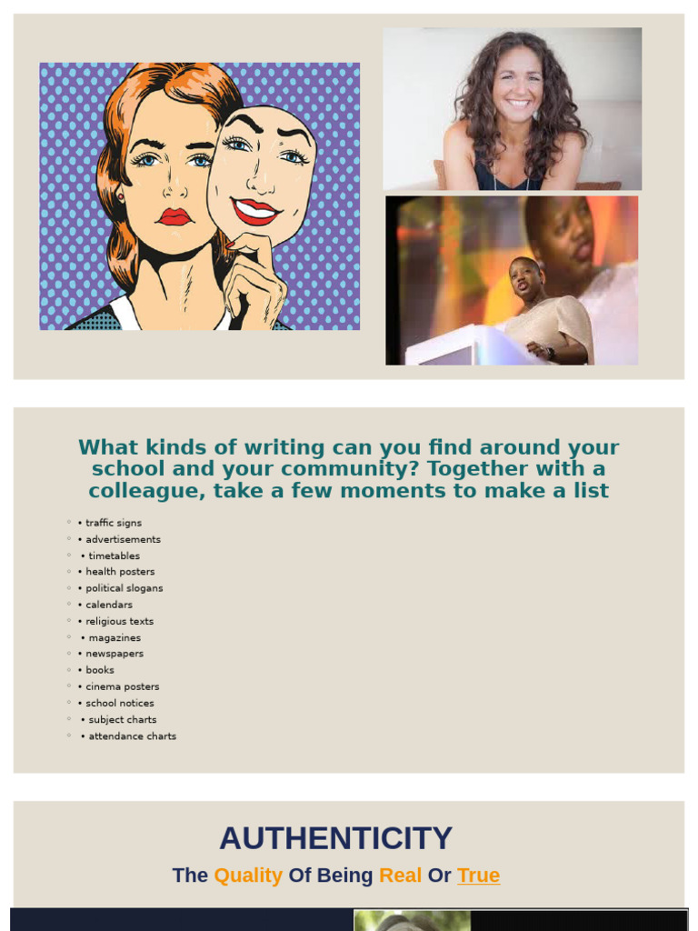 Exploring Authentic Writing Types | PDF | Human Communication