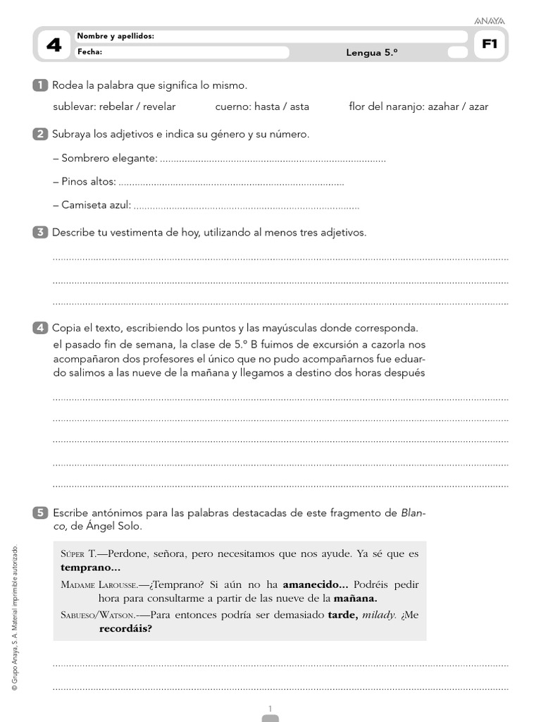 Ficha 1 Tema 4 | PDF