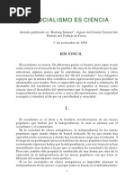 El Socialismo Es Ciencia, Kim Il Sung