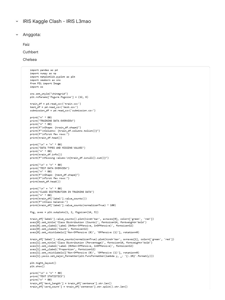 IRIS Kaggle Clash Data Overview | PDF | Machine Learning