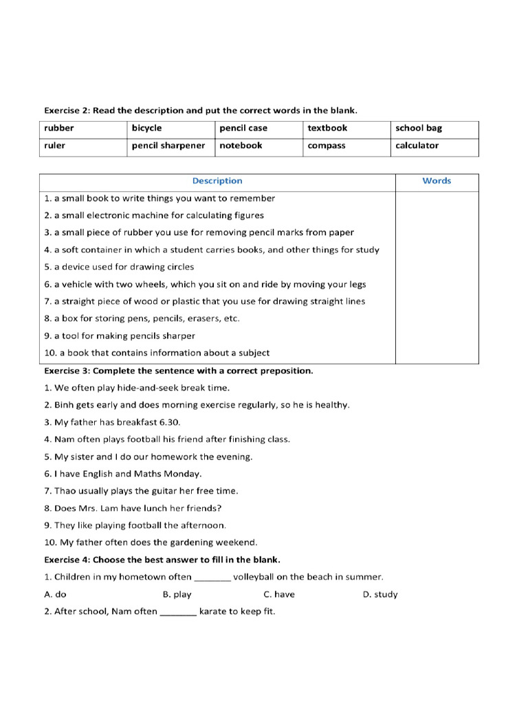 Unit 1 Grammar | PDF