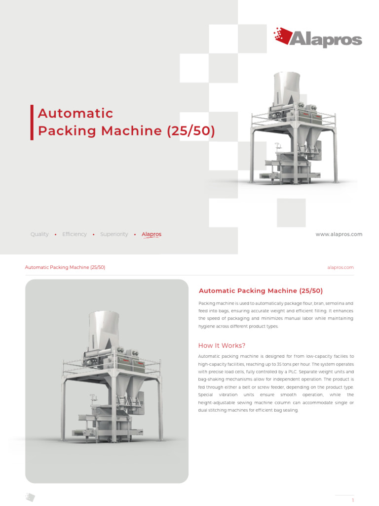 Automatic Packing Machine 25 50 | PDF