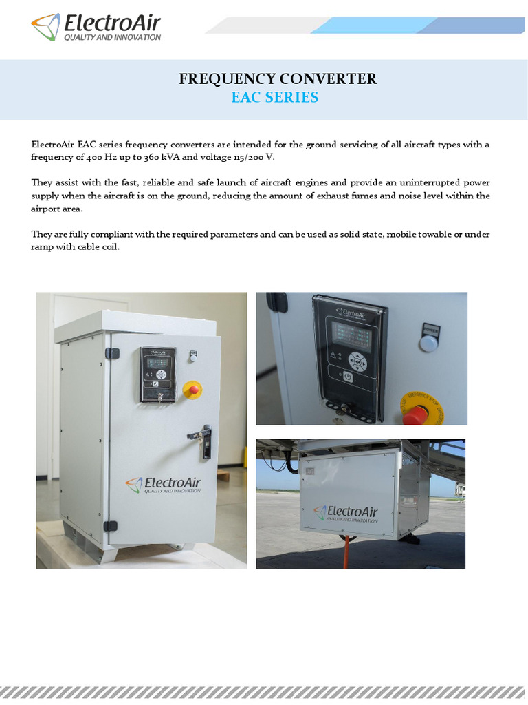 EAC Series Aircraft Power Converters | PDF | Mains Electricity ...