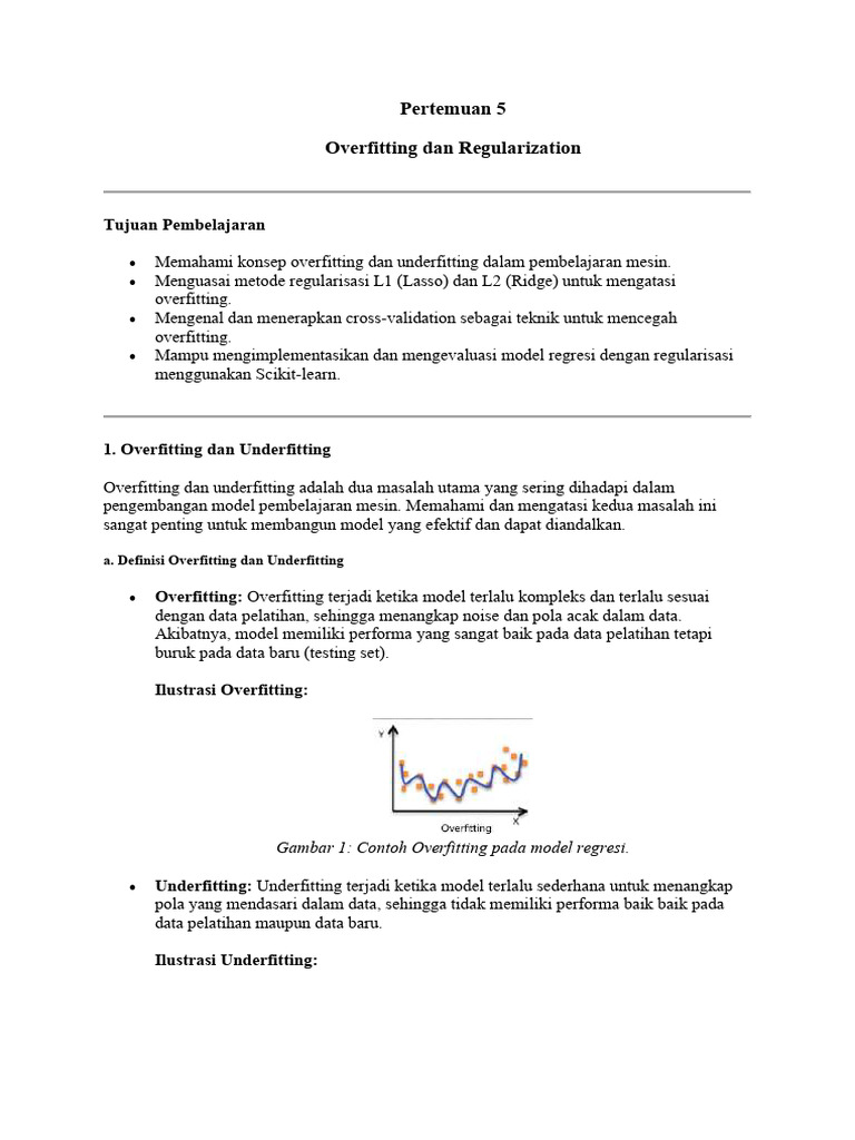 5 Overfitting Dan Regularization | PDF