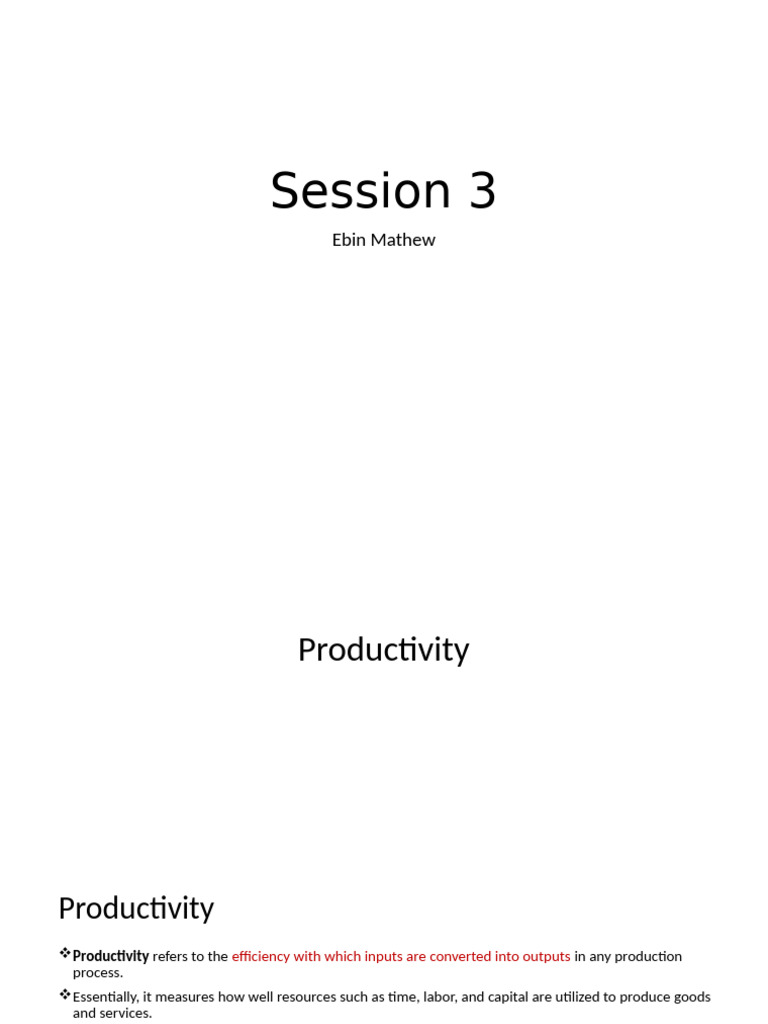 Understanding Productivity and Operations Strategy | PDF | Strategic ...