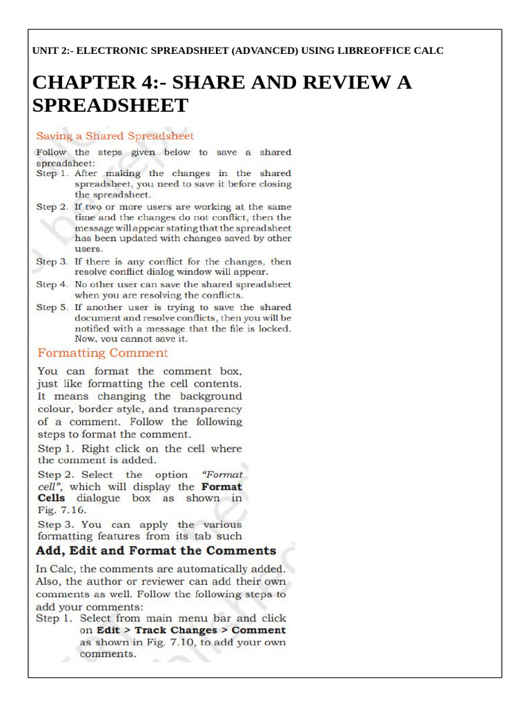 Share and Review A Spreadsheet | PDF