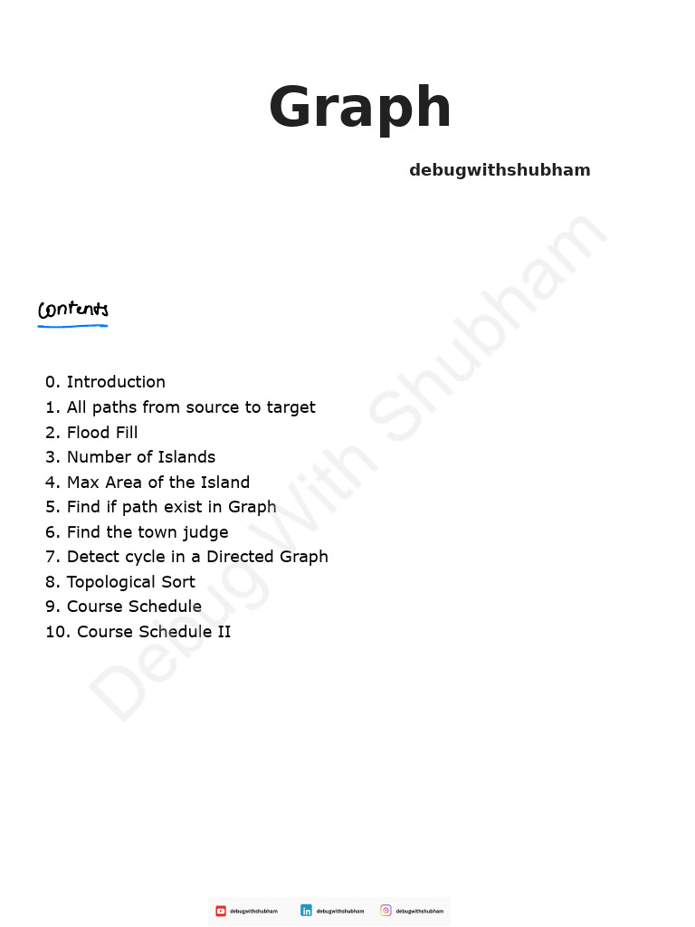 Graphs Revision For Interviews | PDF