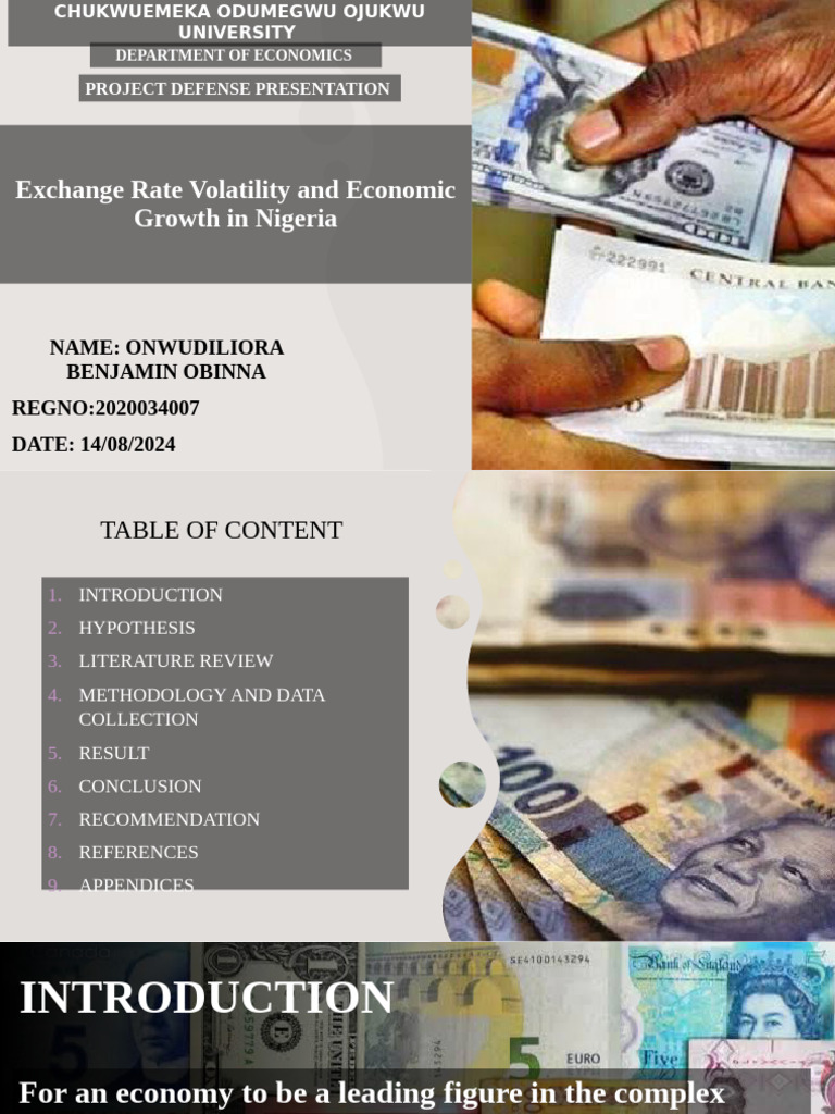 Benjamin Project Defense Presentation Slide | PDF | Exchange Rate ...