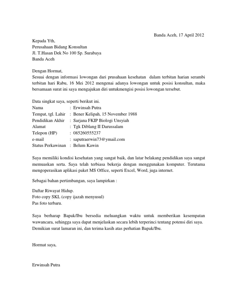 5 Bentuk Surat Lamaran Kerja Ruangguru Populer Contoh - vrogue.co