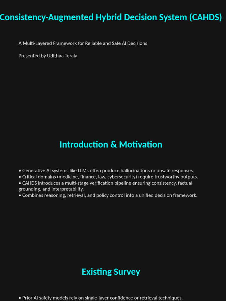CAHDS: A Multi-Layered AI Decision Framework | PDF