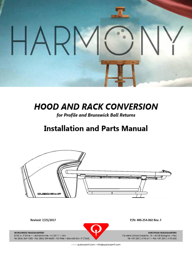 Harmony Hood and Rack Conversion | PDF | Electrical Connector | Equipment